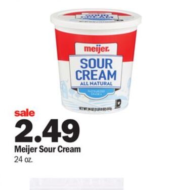Meijer Meijer sour cream offer