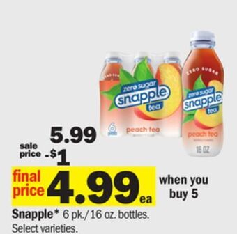 Meijer Snapple offer