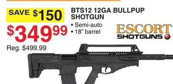 Dunham's Sports Escort shotguns bts12 12ga bullpup shotgun offer
