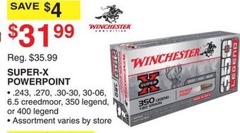 Dunham's Sports Winchester super-x powerpoint offer