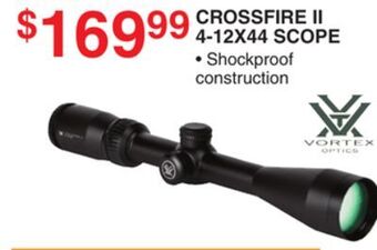 Dunham's Sports Vortex crossfire ii 4-12x44 scope offer