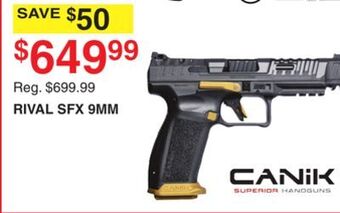 Dunham's Sports Canik rival sfx 9mm offer