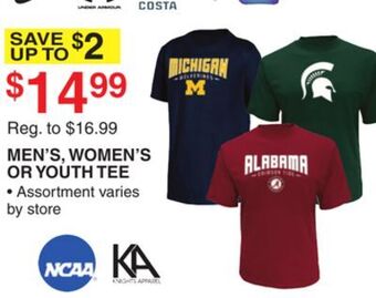 Dunham's Sports Men's, women's or youth tee offer