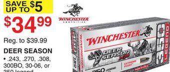 Dunham's Sports Winchester deer season offer