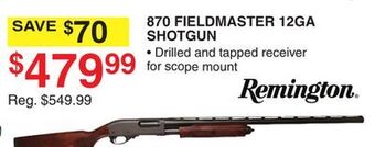 Dunham's Sports Remington 870 fieldmaster 12ga shotgun offer