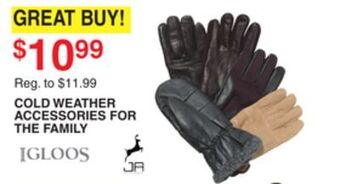 Dunham's Sports Igloos cold weather accessories for the family offer