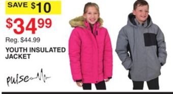 Dunham's Sports Pulse youth insulated jacket offer