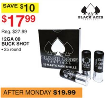 Dunham's Sports Black aces 12ga 00 buck shot offer