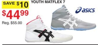 Dunham's Sports Asics youth matflex 7 offer