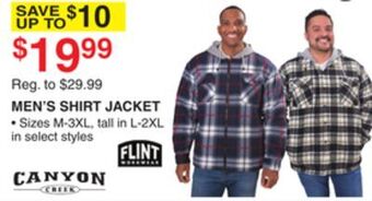 Dunham's Sports Men's shirt jacket offer