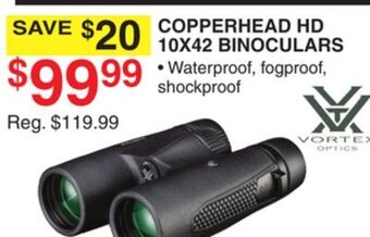 Dunham's Sports Vortex copperhead hd 10x42 binoculars offer