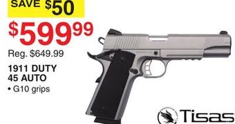 Dunham's Sports Tisas 1911 duty 45 auto offer