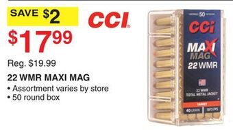 Dunham's Sports Cci 22 wmr maxi mag offer