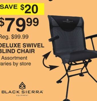 Dunham's Sports Black sierra deluxe swivel blind chair offer