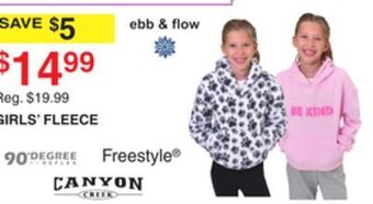 Dunham's Sports Girls' fleece offer