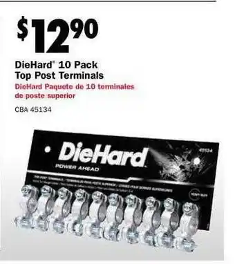Diehard 10 Pack Top Post Terminals