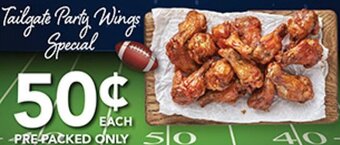 Pete's Fresh Market Tailgate Party Wings Special offer