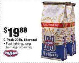 The Home Depot Kingsford 2-pack 20 Lb. Charcoal offer