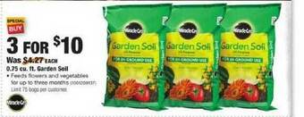 The Home Depot 0.75 Cu. Ft. Garden Soil offer
