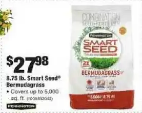 The Home Depot 8.75 Lb. Smart Seed Bermudagrass offer