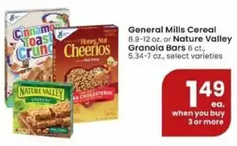 Albertsons General Mills Cereal or Nature Valley Granola Bars offer