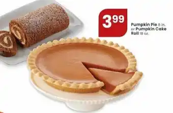 Albertsons Pumpin Pie Or Pumpkin Cake Roll offer