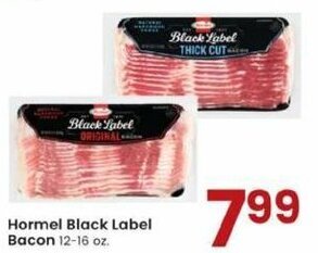 Albertsons Hormel Black Label Bacon 12-16 oz offer