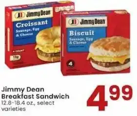 Albertsons Jimmy Dean Breakfast Sandwich offer