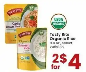 Albertsons Tasty Bite Organic Rice 8.8 oz offer