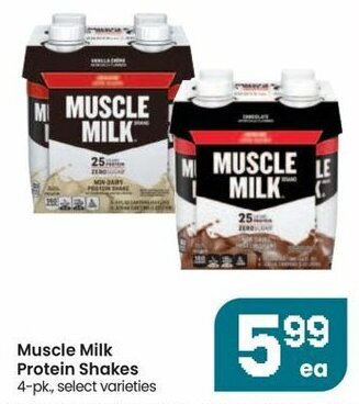 Albertsons Muscle Milk Protein Shakes offer