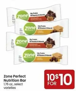 Albertsons Zone Perfect Nutrition Bar 1.76 oz offer