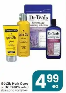 Albertsons Göt2b Hair Care Or Dr. Teal's offer