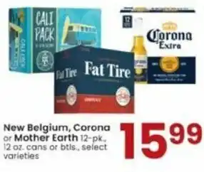Albertsons New Belgium, Corona Or Mother Earth offer