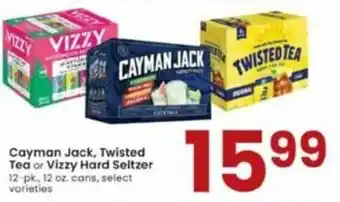 Albertsons Cayman Jack, Twisted Tea Or Vizzy Hard Seltzer offer