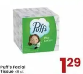 Albertsons Puff's Facial Tissue offer