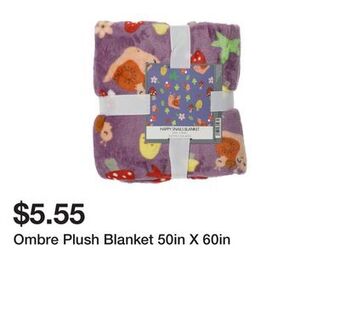 Five Below Ombre plush blanket 50in x 60in offer