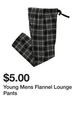 Five Below Young mens flannel lounge pants offer