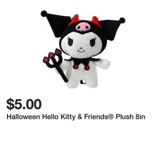 Five Below Halloween hello kitty & friends plush 8in offer