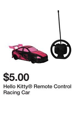 Five Below Hello kitty remote control racing car offer