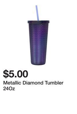 Five Below Metallic diamond tumbler 24oz offer