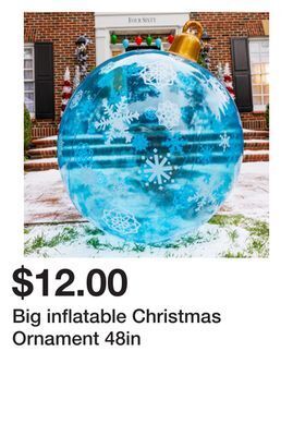 Five Below Big inflatable christmas ornament 48in offer