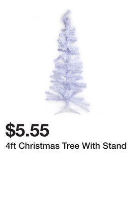 Five Below 4ft christmas tree with stand offer