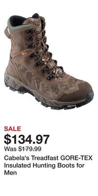 Cabela's Cabela's treadfast gore-tex insulated hunting boots for men offer