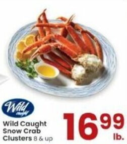 Albertsons Wild Caught Snow Crab Clusters offer