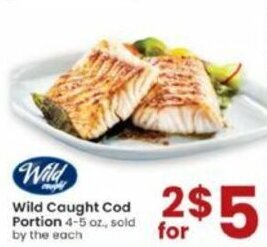 Albertsons Wild Caught Cod Portion offer