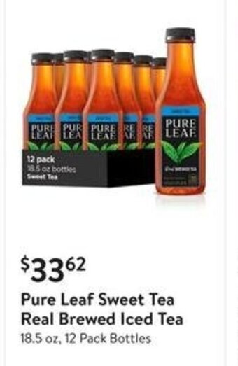 Walmart Pure Leaf Sweet Tea Real Brewed Iced Tea offer