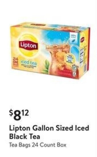 Walmart Lipton Gallon Sized Iced Black Tea offer