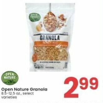 Albertsons Open Nature Granola 8.5-12.5 oz offer