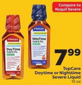 Weis Markets TopCare Daytime or Nighttime Severe Liquid offer