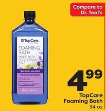 Weis Markets TopCare Foaming Bath offer